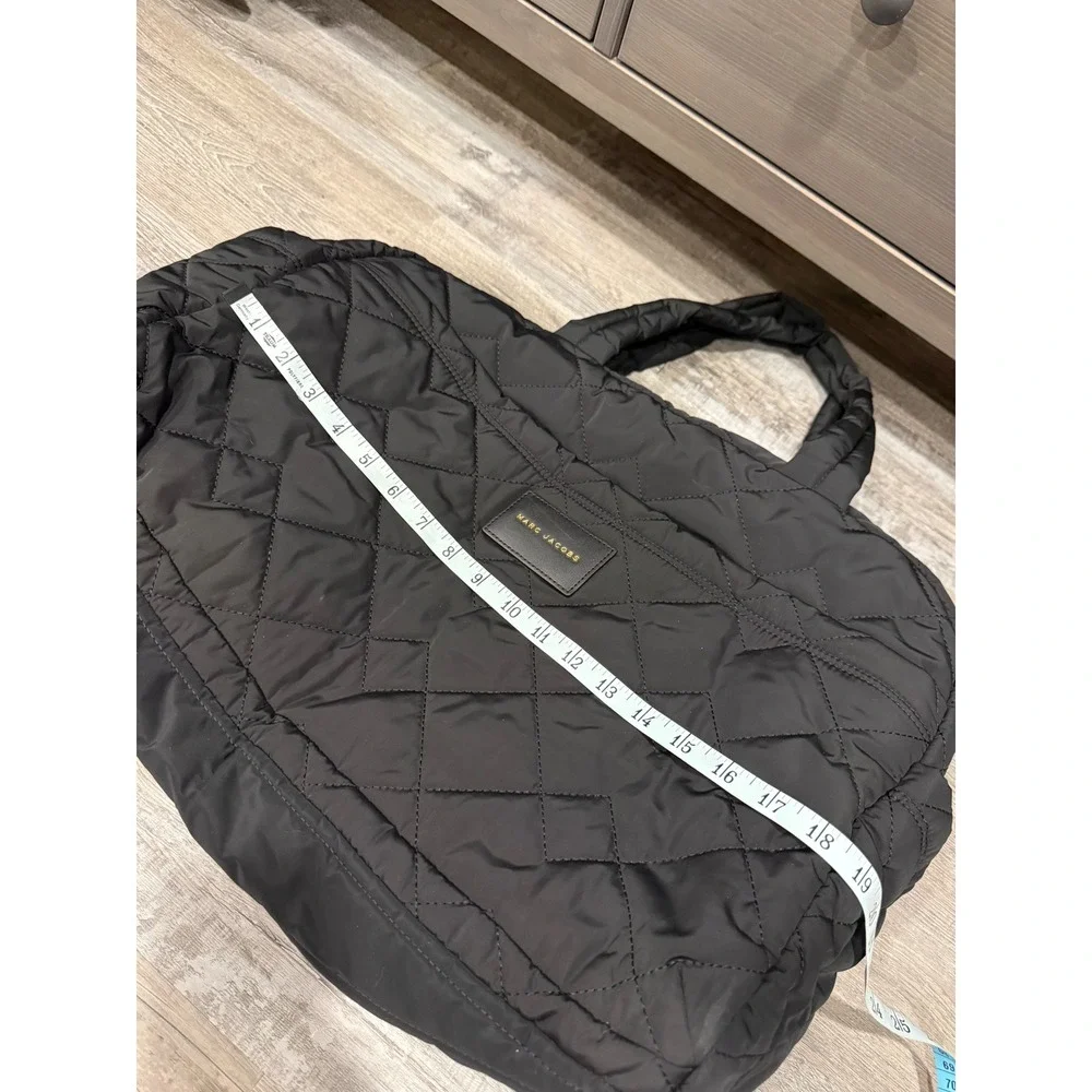 Marc Jacobs Quilted Nylon Weekender Travel Bag Black Baby Diaper Bag